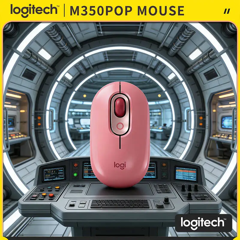 

Портативная мышь Logitech M350 POP Bluetooth USB с на 90% меньшим уровнем шума, 18 месяцев работы от батареи, для дома, повседневного использования и путешествий