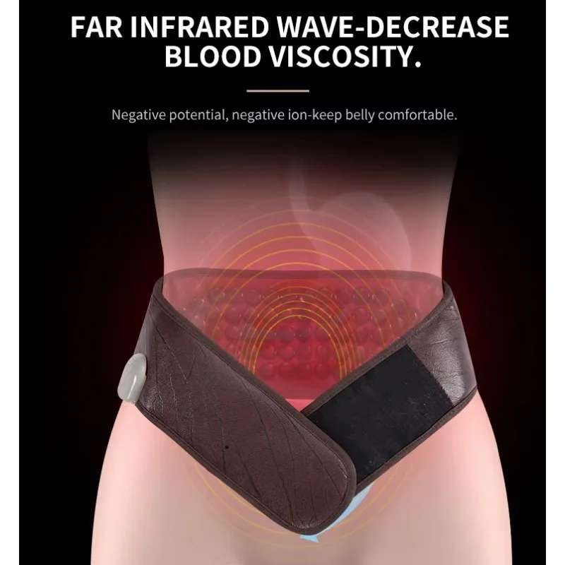 

STLFJade Belt Infrared Tourmaline Massage Belt Stone Heating Jade Heated Back Waist Belt