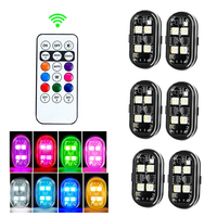 RGB Led Car Strobe Lights Motorcycle LED Flash Position Wireless Light Aircraft Airplane Helicopter Warning Lights Accessories