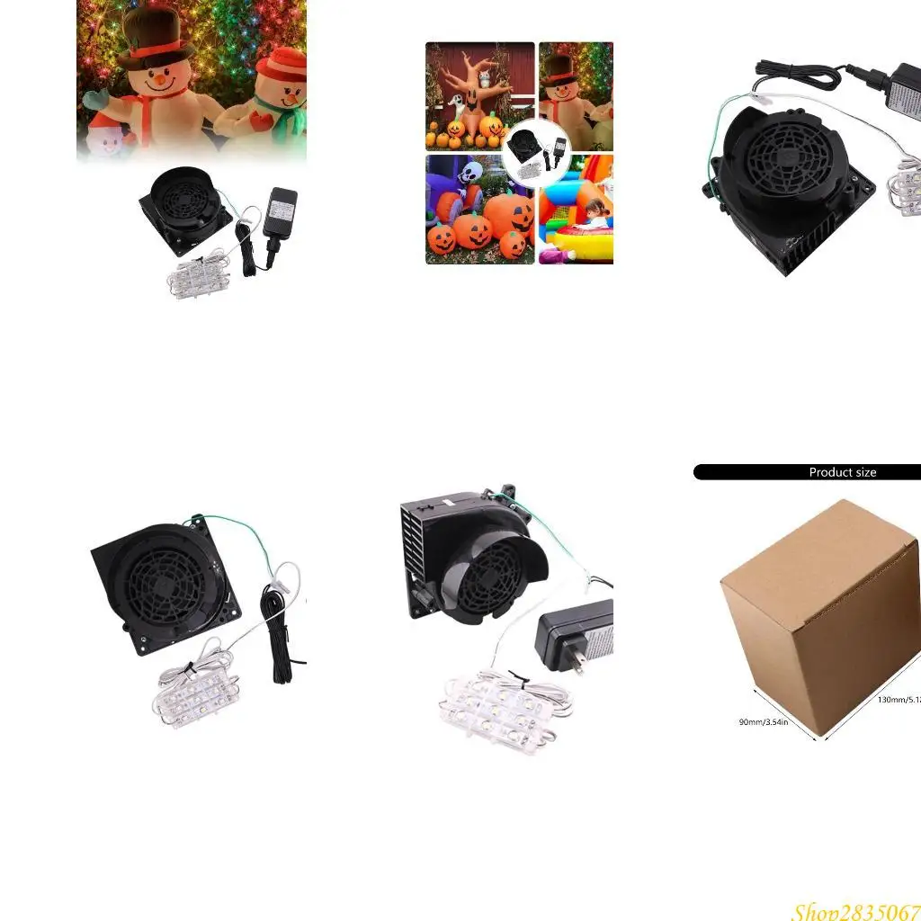 

Air Blower for Inflatables Fan Blower Replacement Adapter LED Lights for Blow Up 831F