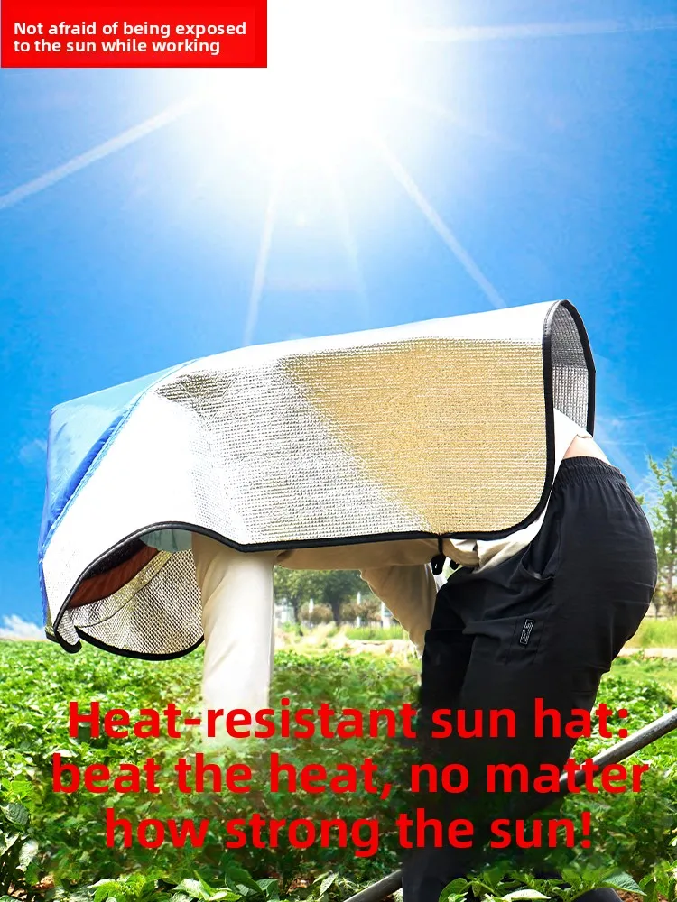 LMM sunscreen cape bamboo hat dry farm work sunscreen hat tea picking farming sun hat