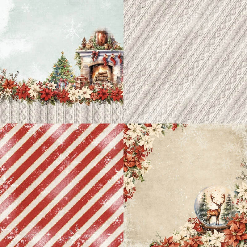 24 Sheets Decorative Paper for Scrapbooking