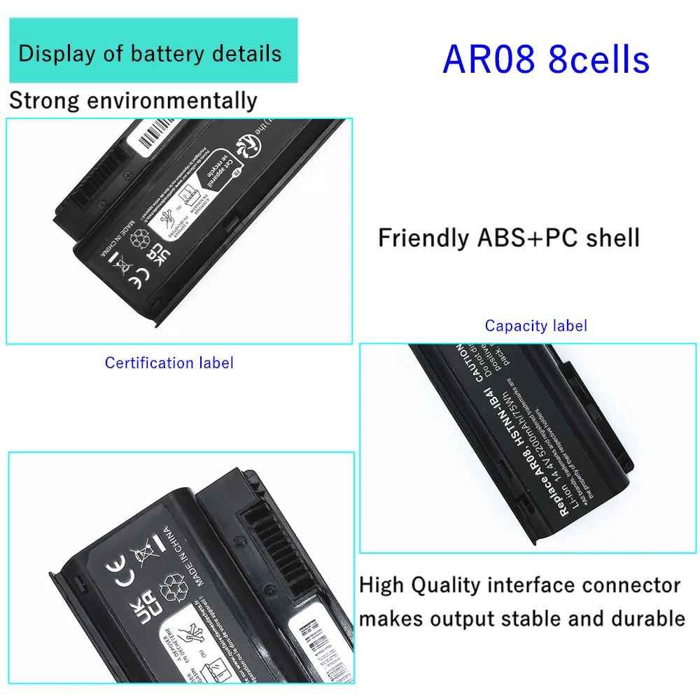 Laptop battery For HP ZBOOK 15 17 G1 G2 AR08 AR08XL HSTNN-IB4H HSTNN-IB4I 708456-001 707614-141 707615-141 - Image 6