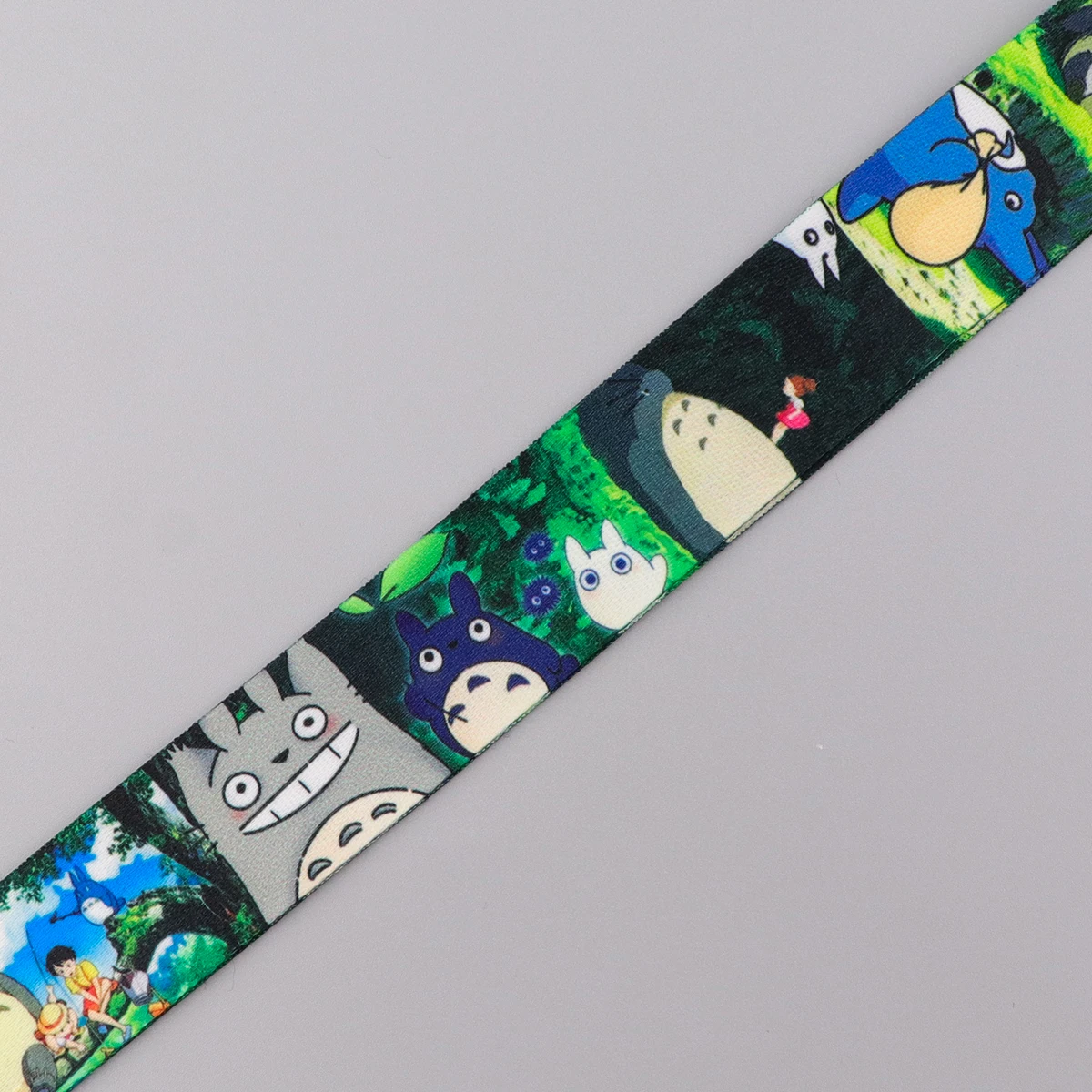 Kawaii Grey Genie Lanyards for Keys Neck Strap ID Card Phone Straps Badge Holder Hang Rope Keychain Accessories Fashion Gifts