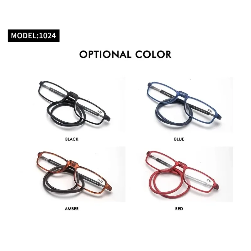 DML Ultralight Reading Glasses Menr Reading Glasses Hanging Stretch Women Anti-fatigue Presbyopia Unise Glasses Diopter +1.5+4.0