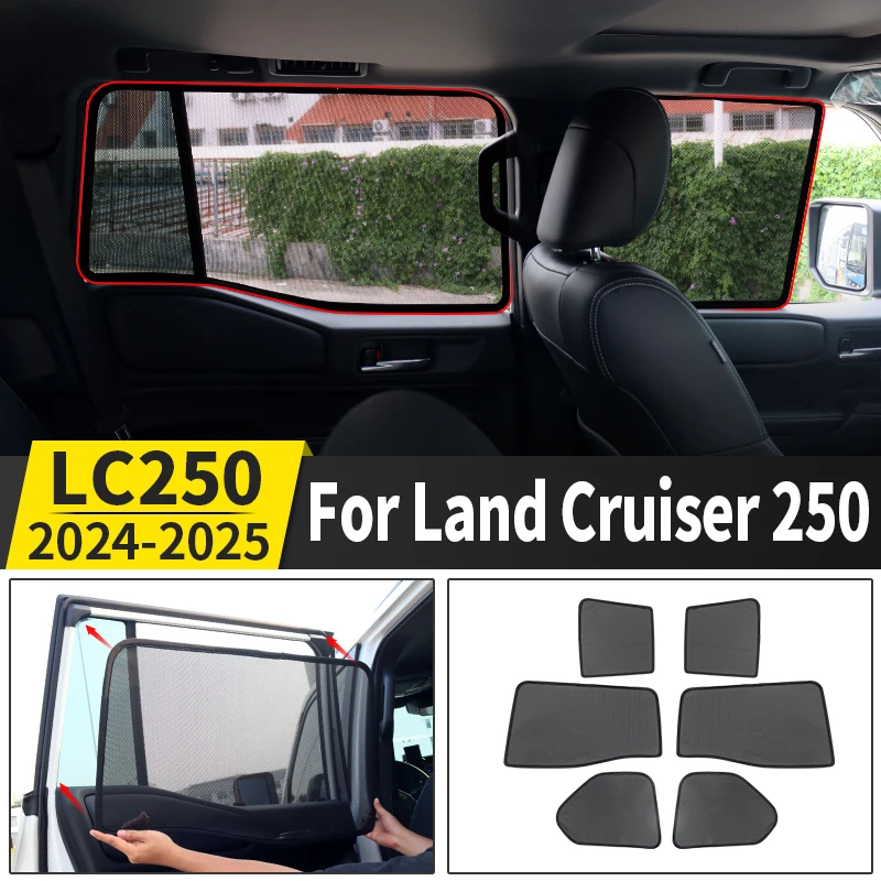 For Toyota Land Cruiser 250 Prado Lc250 2024 2025 1958 First Edition Interior Accessories,Car Side Window Screens,Window Shades