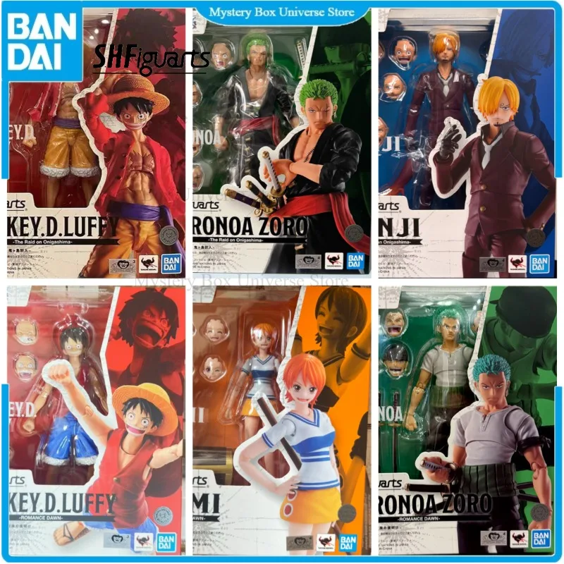 

В наличии Оригинальный набор фигурок Bandai One Piece SHF Romance Dawn: Монки Д. Луффи, Нами, Шанкс, Зоро. Подарок на праздник.