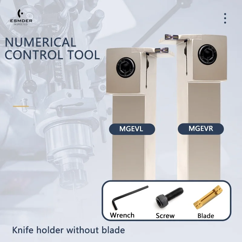 

Держатель для долбежного инструмента, белый держатель для обработки канавок MGEVL/MGEVR 1616/2020/2525, серия, токарный станок с ЧПУ, резак, внешний держатель токарных инструментов