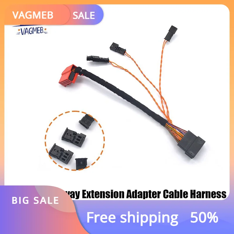 Arnés de Cable adaptador de extensión Canbus Gateway para Volkswagen MQB Golf 7 MK7 Tiguan MK2 Touran