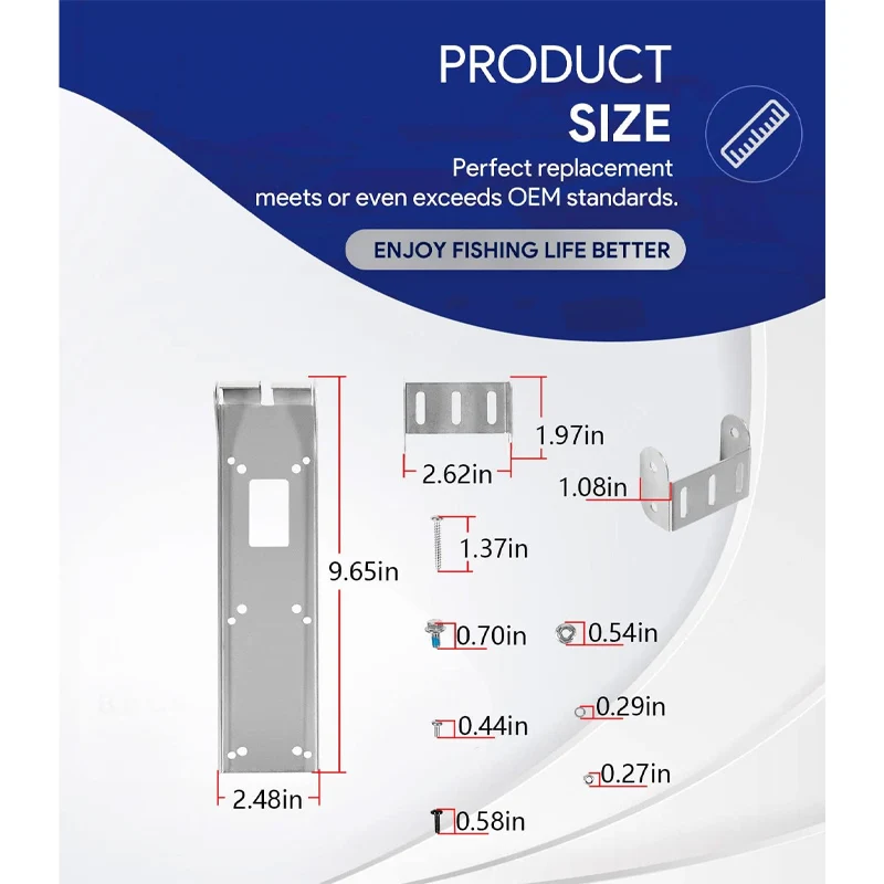 000-12603-001 3D StructureScan Bracket for StructureScan HD and TotalScan Skimmer Transducers, Transom Transducer Mount Bracket