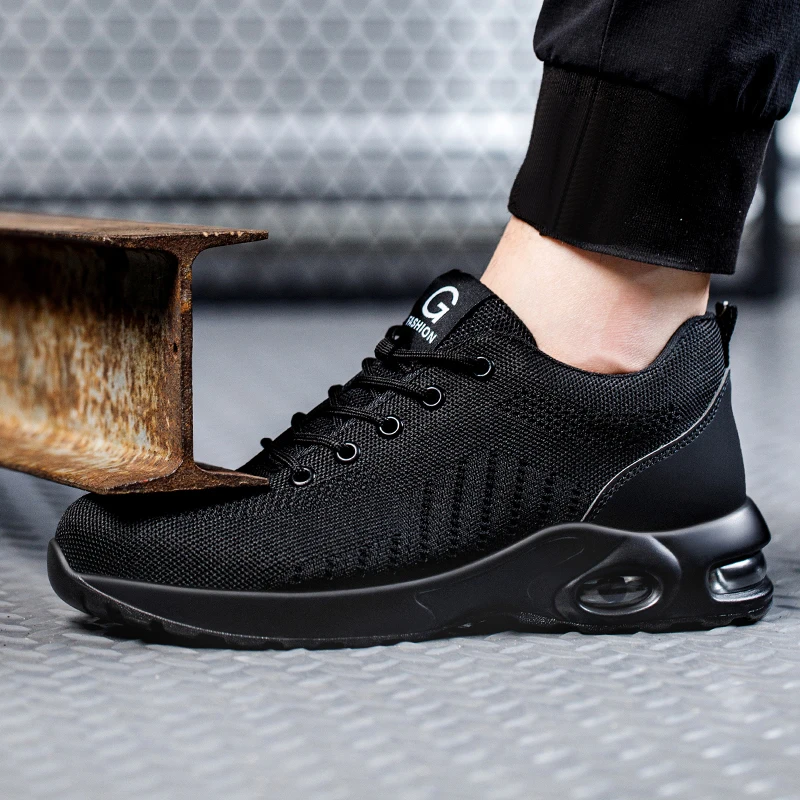 Nouveaux Styles hommes bottes de sécurité avec embout en acier Anti-smash baskets de travail chaussures de sécurité hommes bottes de travail indestructibles bottes tactiques