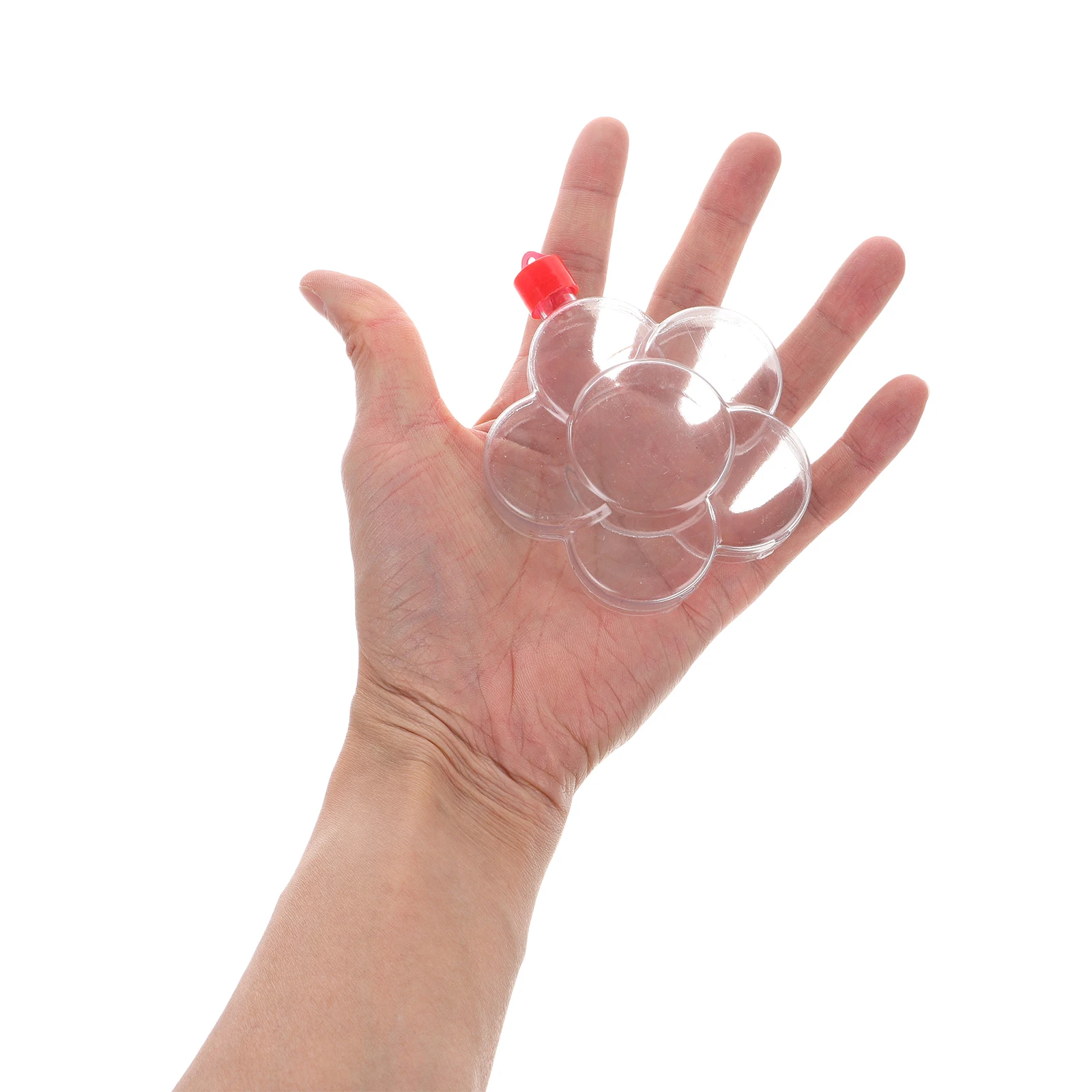 10 قطع من زجاجات الرمل البلاستيكية الفنية على شكل زهرة حاويات رملية ملونة مشغولات يدوية للأطفال لحفلات الزفاف وأعياد الميلاد الإبداعية