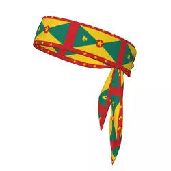 Bandanas Hairband Head Tie Grenada Flag Sports Headband for Running Tennis Karate Athletics Brief Style