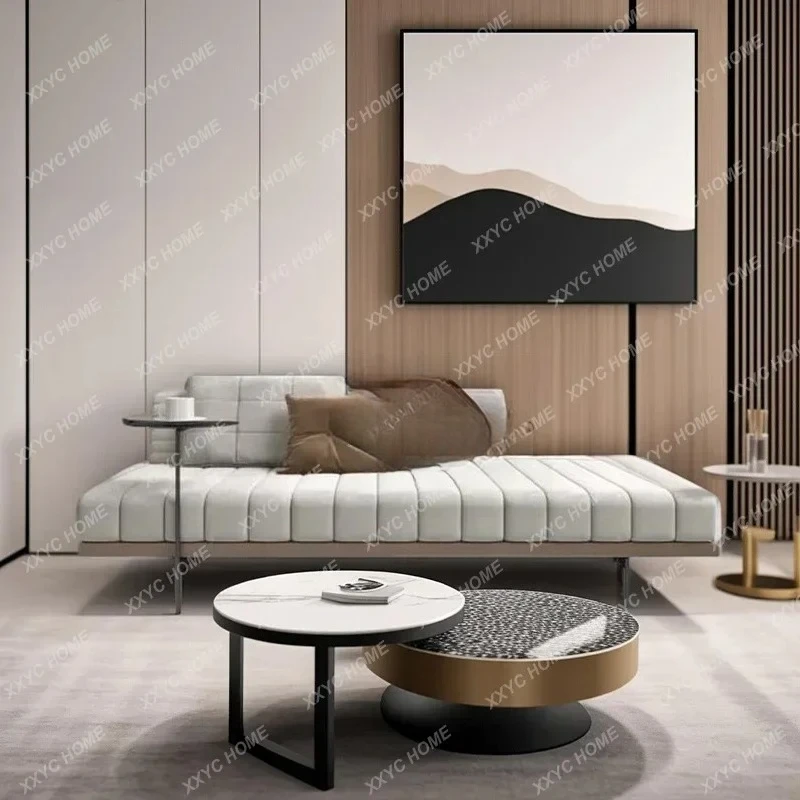A Nordic fabric living room concubine reclining chair leisure sofa bench light luxury  bench bedroom concubine couch