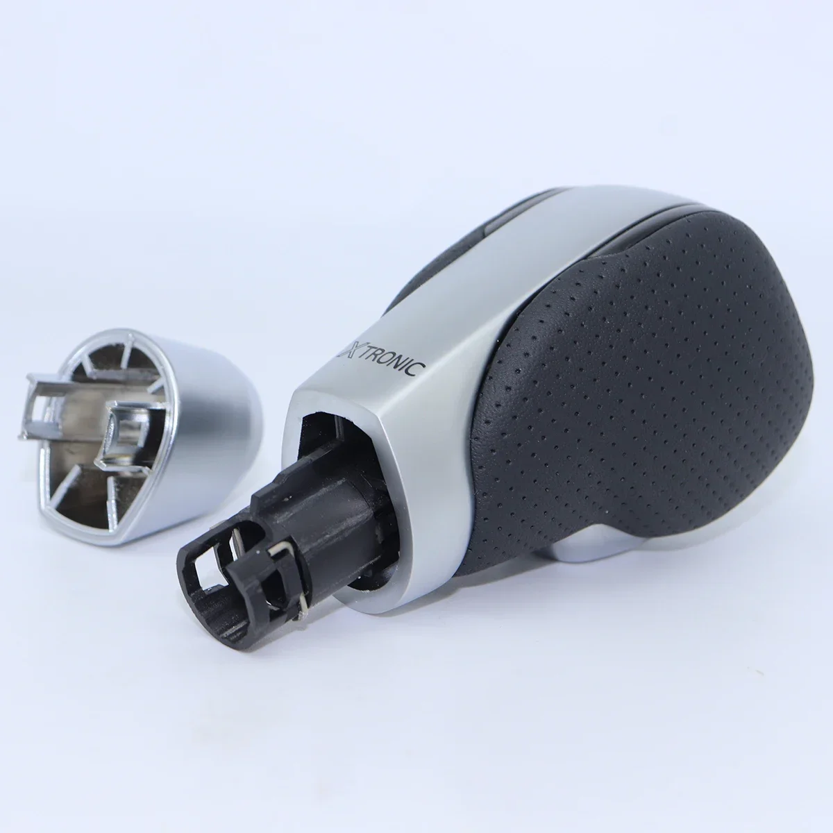 Automatic Transmission Interior Styling Gear Shift Knob Silver Black PU Leather For Renault Talisman Samsung SM6 15-2024 Megane view 2