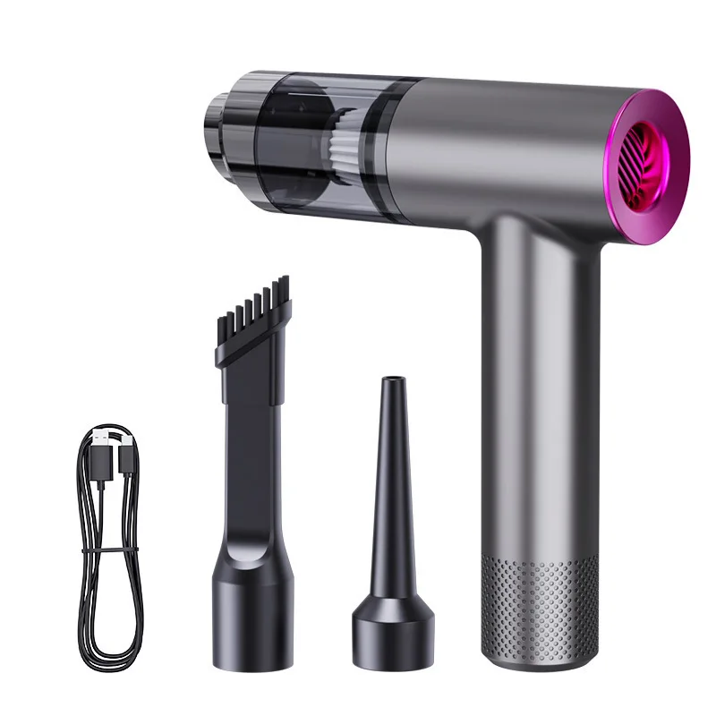 منفاخ غبار محمول جديد متعدد الوظائف مكنسة كهربائية للسيارة منفاخ غبار كهربائي لاسلكي 11000Pa شفط كبير #5