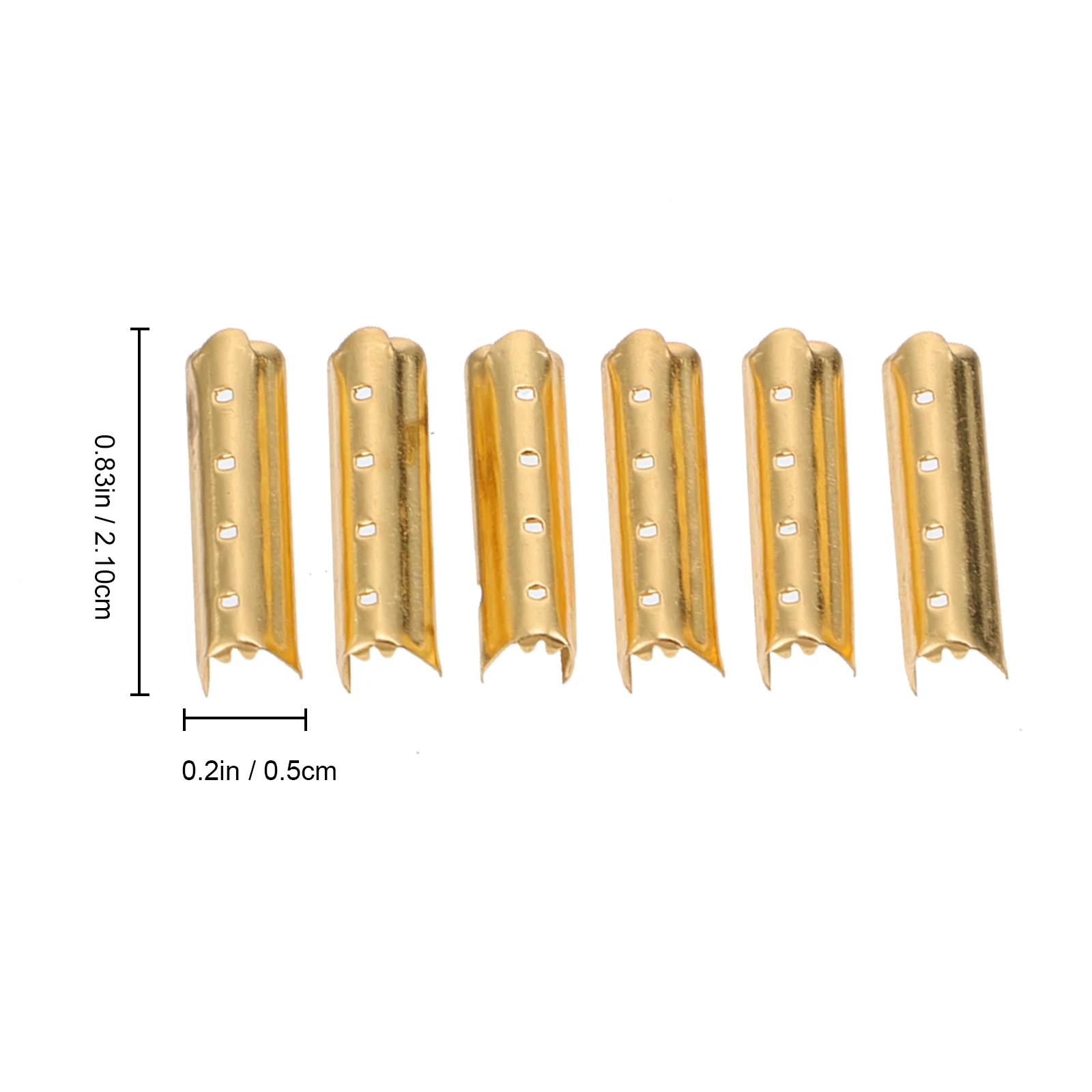 100 pezzi Testa per lacci Punta in metallo Lacci neri Lacci in rame Suggerimenti Accessori Forniture per suite di stivali a 4 fori