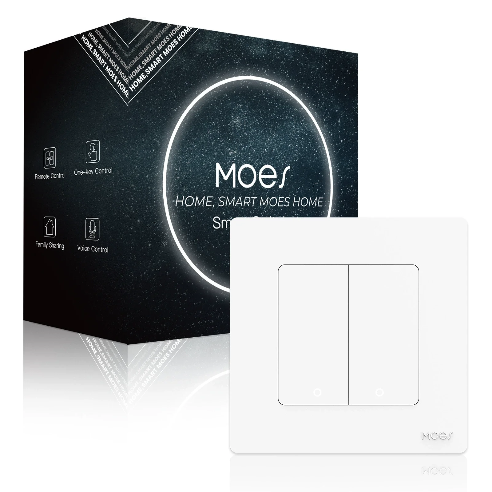 

Zigbee Lamp Control Intelligent Switch Graffiti App Remote Control Timed Start Household 1-3open Dual Control Intelligent Switch