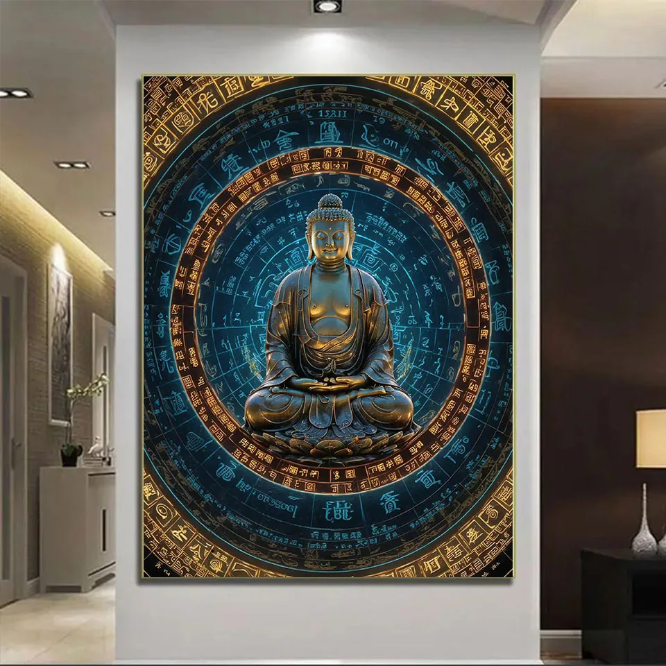 5d Diamond Embroidery Buddha Statue Meditation Cross Stitch Mosaic Full Square Round New Arrival Diamond Painting Handmade Hobby