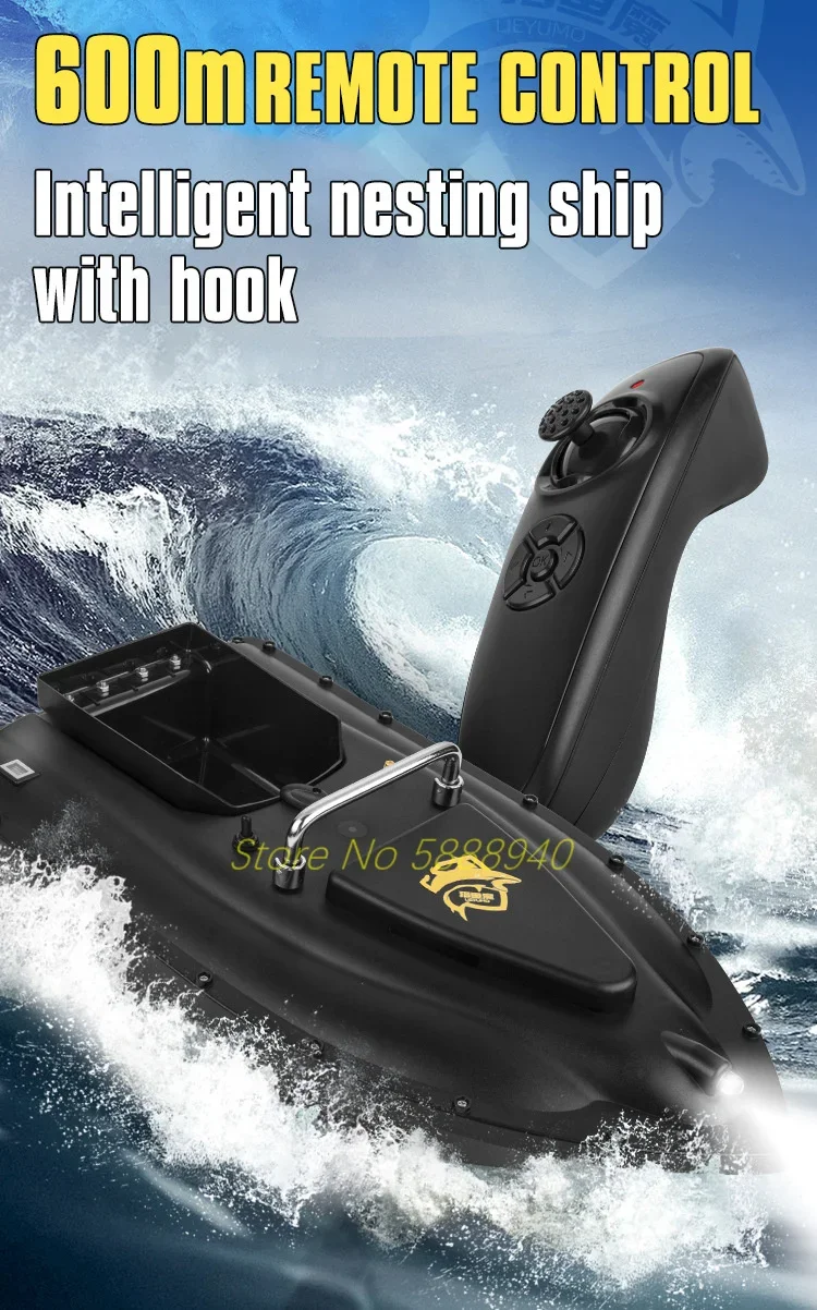 

Радиоуправляемая рыболовная лодка 600M с GPS-позиционированием, водонепроницаемая, с дистанционным управлением, 2.4G, сонарным эхолотом, функцией умного возврата и круиз-контроля, для прикормки