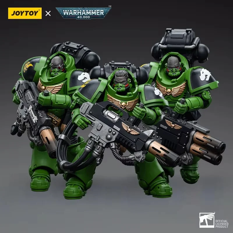 JOYTOY ウォーハンマー40K ダークソース ファイアーリザード エラディケーター アービトラジョー・カンパニー コマンダー アクションフィギュアセット - ミリタリートイモデルギフト