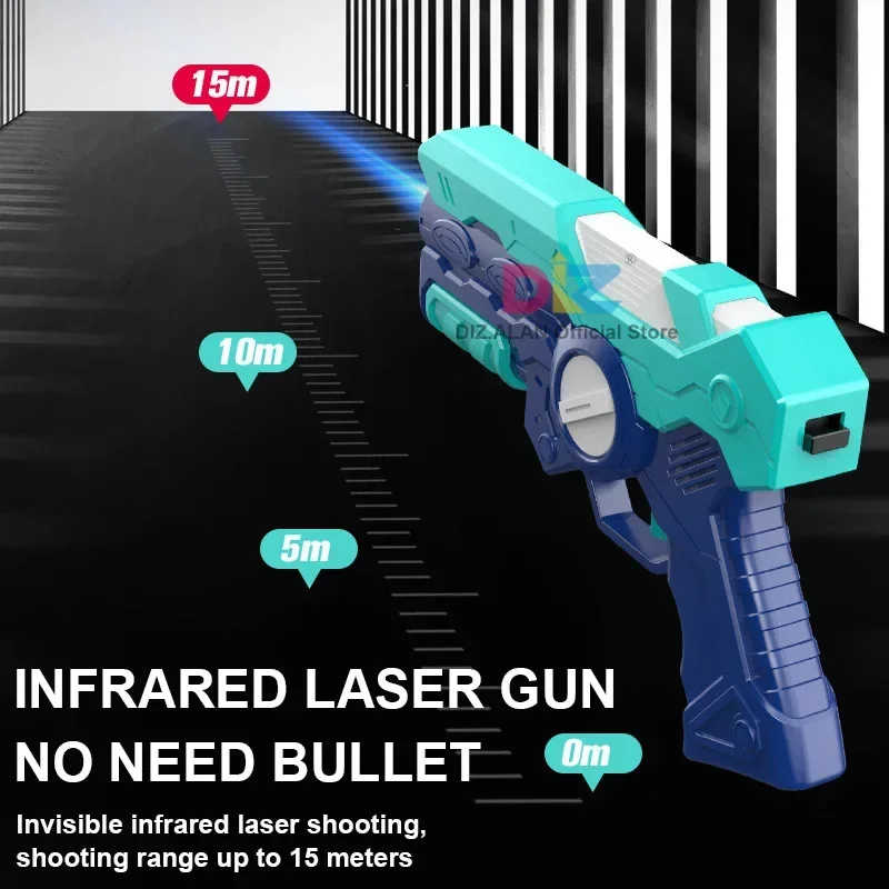 Armas de brinquedo infravermelhas, conjunto de jogo para crianças, etiqueta a laser, jogo de batalha, greve a laser, arma elétrica, arma para meninos, crianças, ambientes internos e externos