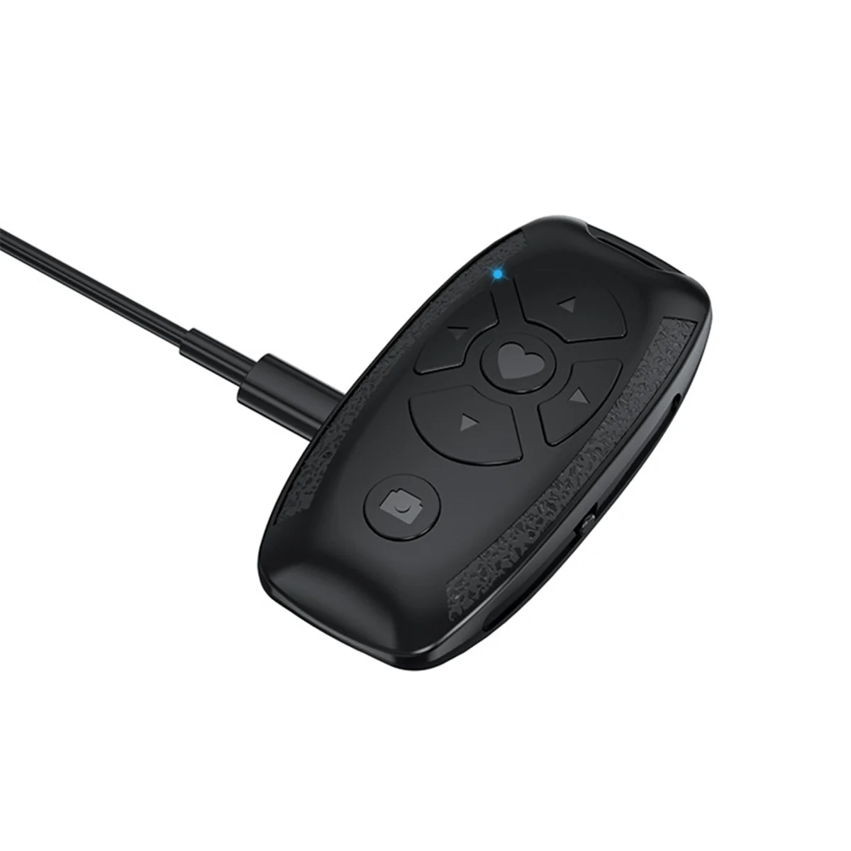 Abzv-controle remoto bluetooth recarregável multifuncional para telefones, turner de página de e-book e liberação do obturador da câmera selfie