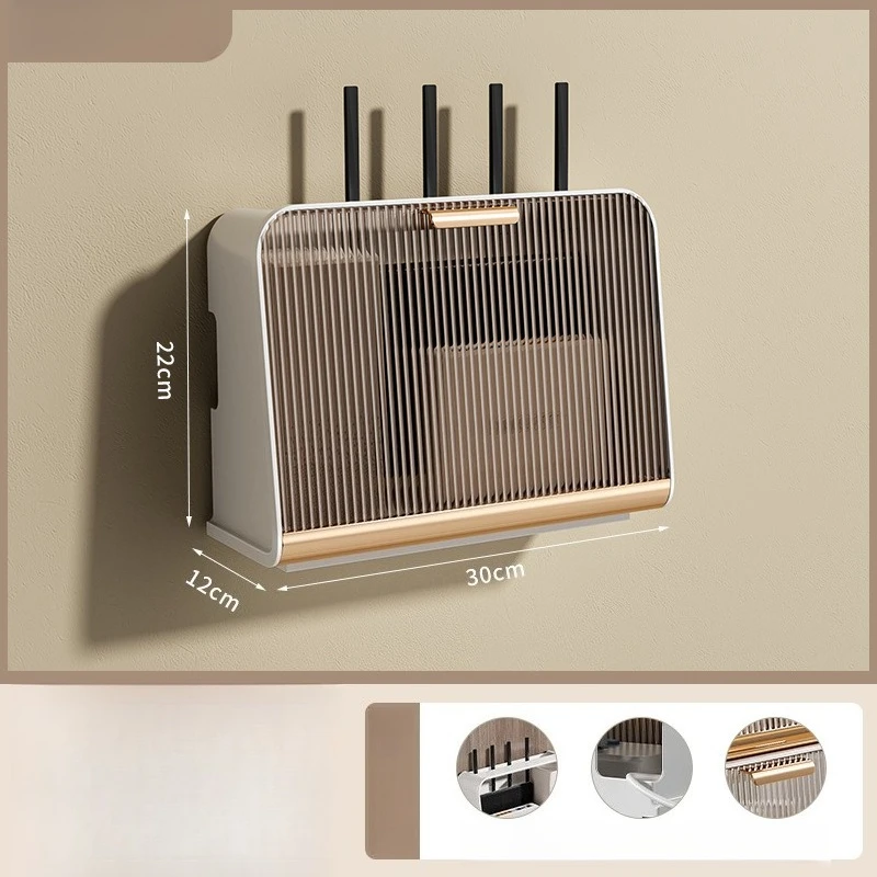 NONE Wifi Router Lagerung Box Buchse Draht Optische Modem Netzwerk Kabel Organisation Box Wand-montiert Kein-bohren Set-top-Box Regal 5