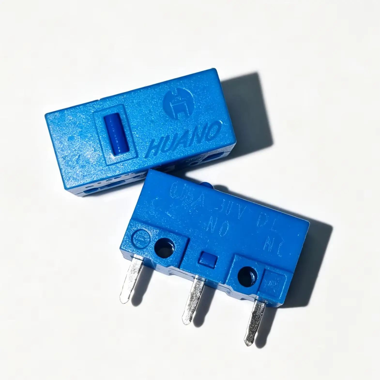 20pc-1pc HUANO Micro Switch Blue Shell Blue Dot 500 Million Clicks 0.78N Replacement Mouse Button