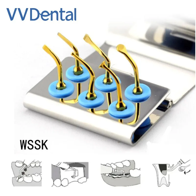 

VV Dental Ultrasonic Surgery Bone Cutting Tip Kit WSSK Dental Piezosurgery Tips Fit Woodpecker Mectron Ultrasurgery