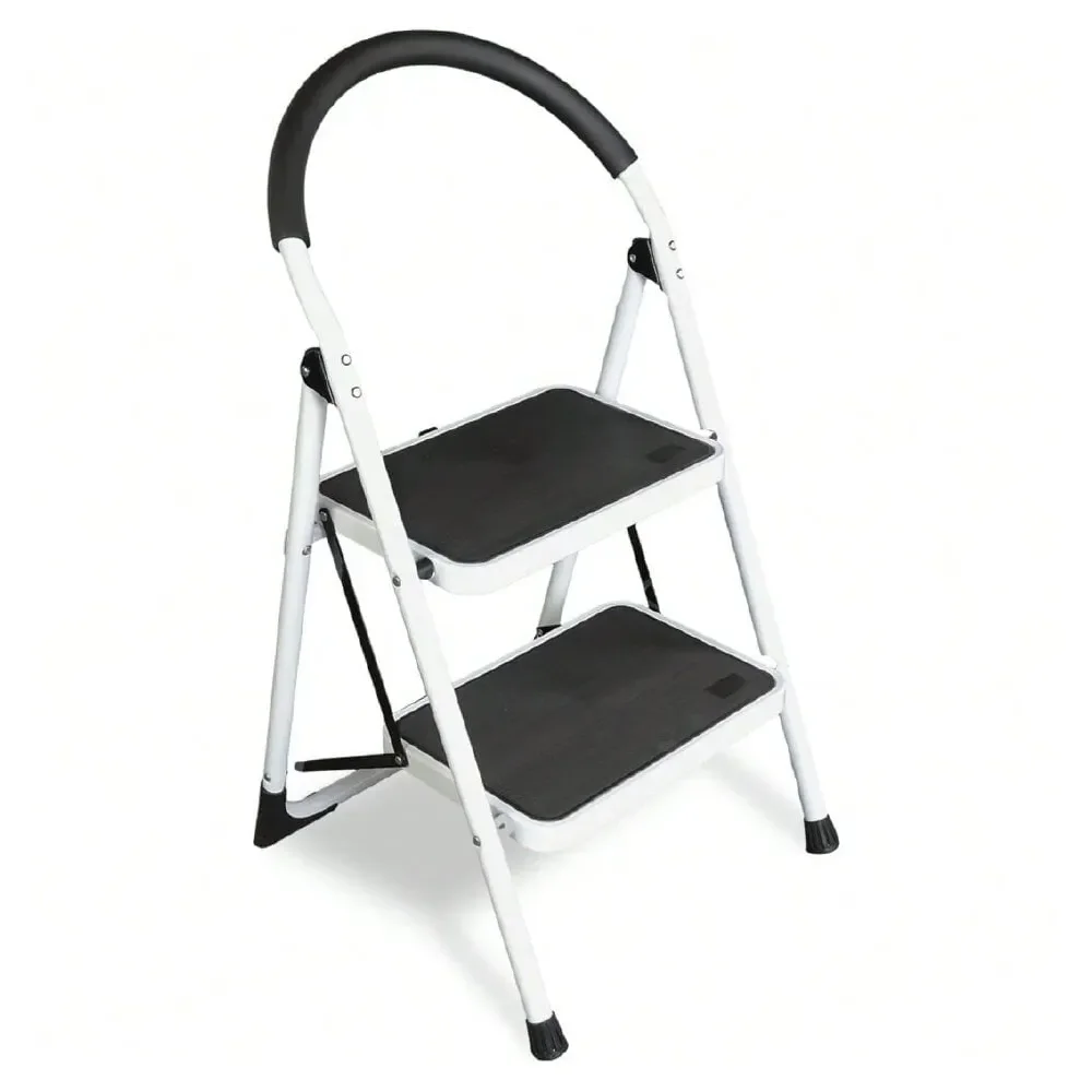 Step Ladder, 400 Lbs Ergonomic Folding Stool With AntiSlip Pedal, Step Stool With Padded Handle For Kitchen, Household, Offices