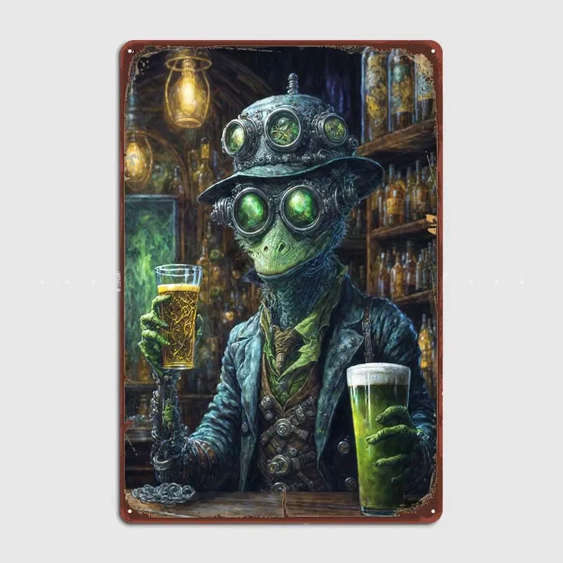 Alien Ales Beer Beyond Wall Decoration Vintage Metal Signs for Wall Art Decoration Decor for Room Tin Plates Metal Poster Retro