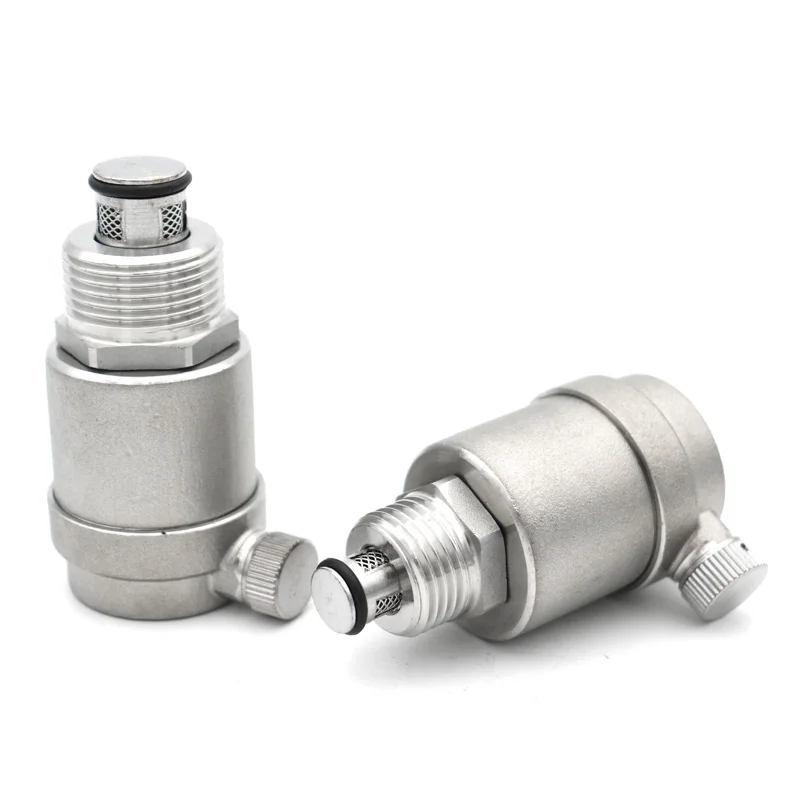 BSP Thread Automatic Pressure Relief Valve Air Vent Valve for Solar Water Heater SS304 Stainless Steel 1/2