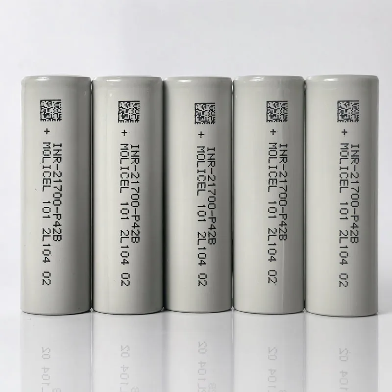 Newest Molicel P42B INR21700 Battery 3.6V 4200mAh Rechargable lithium Batteries 45A Low Resistance Cell VS Molicel P42A 30A