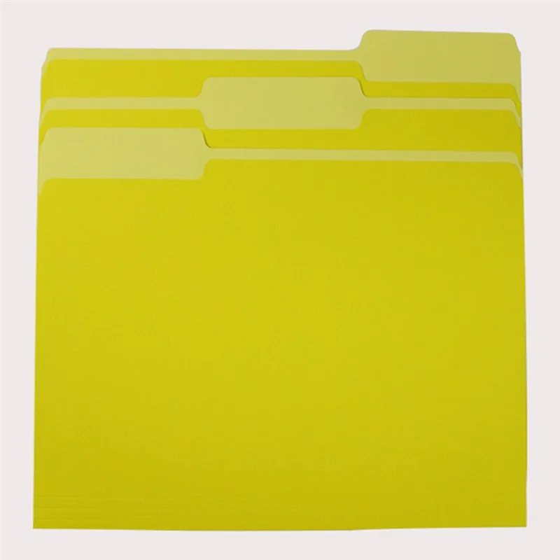 

Manila Color Five-Color Single-Page Folder Paper Storage Folder Office Data Classification