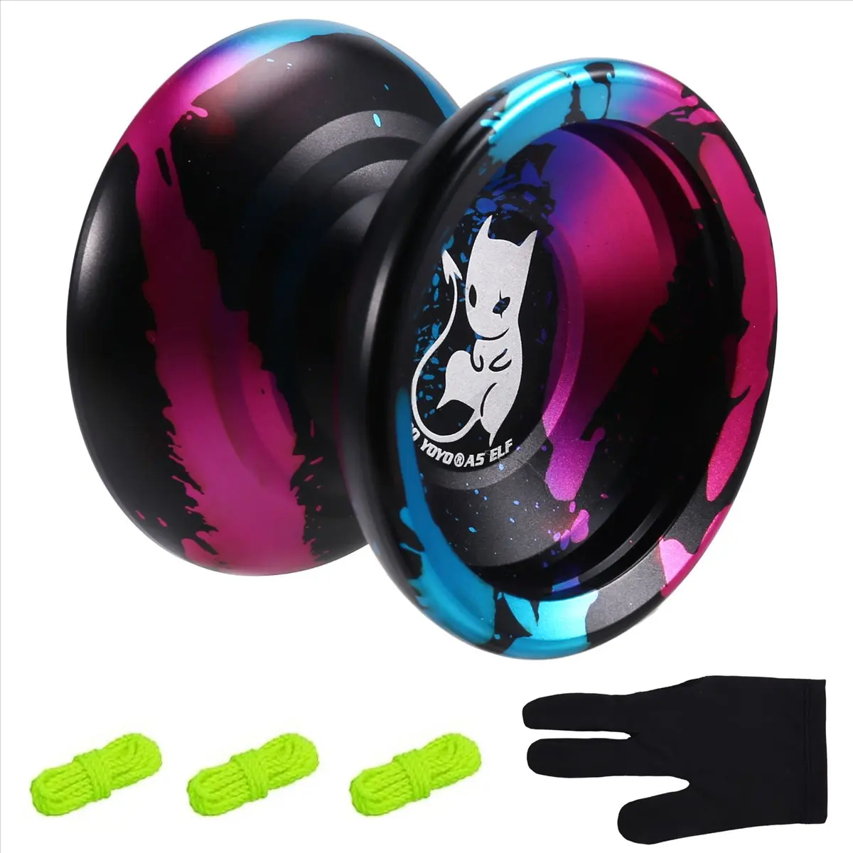 L79A  Professional Butterfly Yoyo with Bearing High-Speed Classic Toy for Advanced Player Kids Beginner Color - view 2