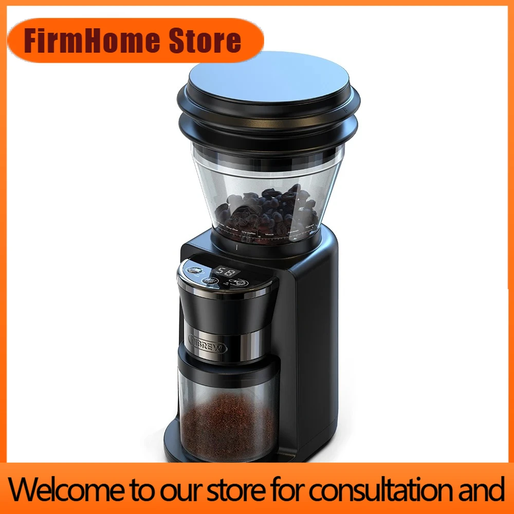 FirmHome StoreHiBREW Automatic Burr Mill Electric Coffee Grinder With 34 Gears For Espresso American Coffee Pour Over Visual Bea