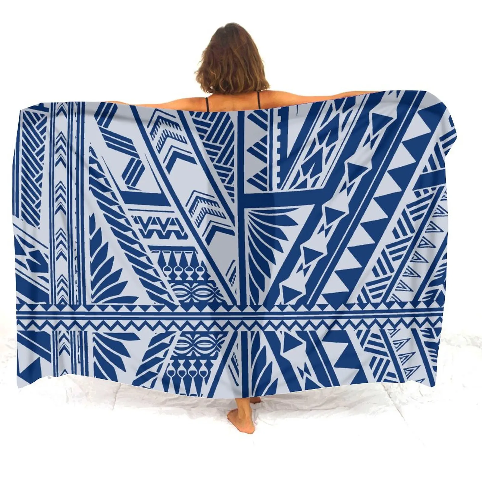 Gonne eleganti estive in tessuto Grembiuli alla moda polinesiano Giacche Sarongs Costumi da bagno e Sarong su misura Retro stampato Swimsu