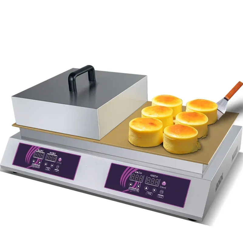 FC-S36-2 Commercial Electric Soufflé Machine Pure Copper Pancake Waffle Machine Dorayaki Pancake Machine 220V