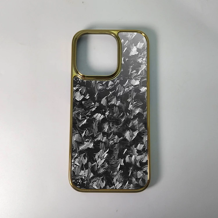 

Высококачественный роскошный позолоченный чехол для телефона для iPhone 16 pro max, чехол для ПК из углеродного волокна
