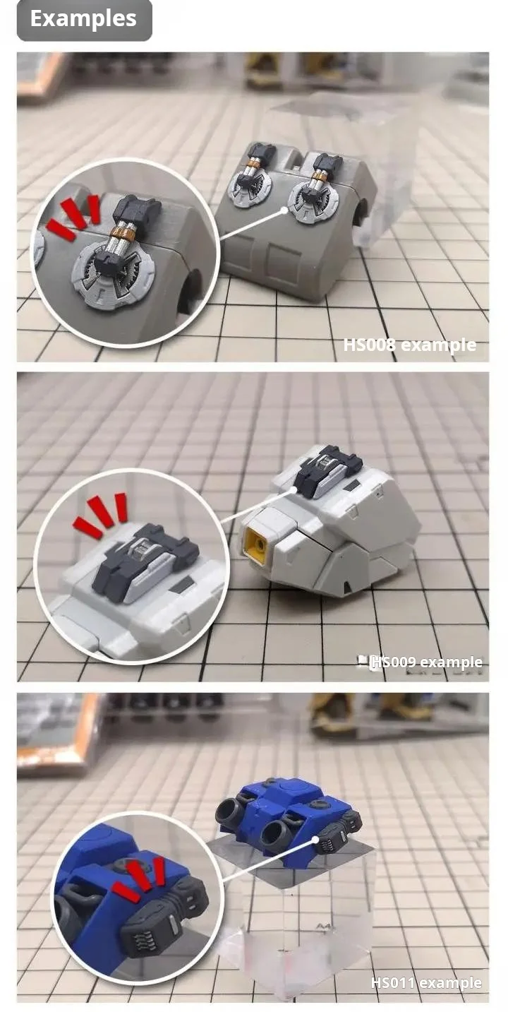 MSWZ HS007-HS012 Pelat Reaktif Armor Berat untuk Alat Kerajinan Hobi Bangunan Model DIY Kustomisasi Mecha Militer Gundam