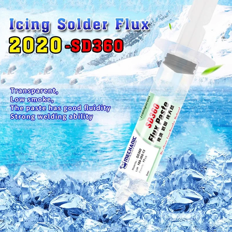 MECHANIC LEAD-FREE Solder Paste Flux Transparent Welding Soldering Grease for Mobile Phone Computer Motherboard BGA Repair Tools