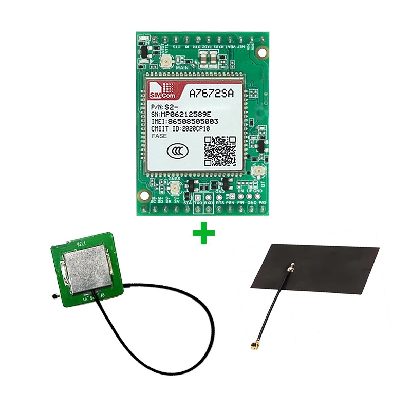 SIMCOM A7672SA-FASE Support GPS A7672SA Core Board LTE CAT1+4G+2G+BT+GNSS+Voice CC-MCore-A7672SA-FASE Module With 4G FPC GPS Ant