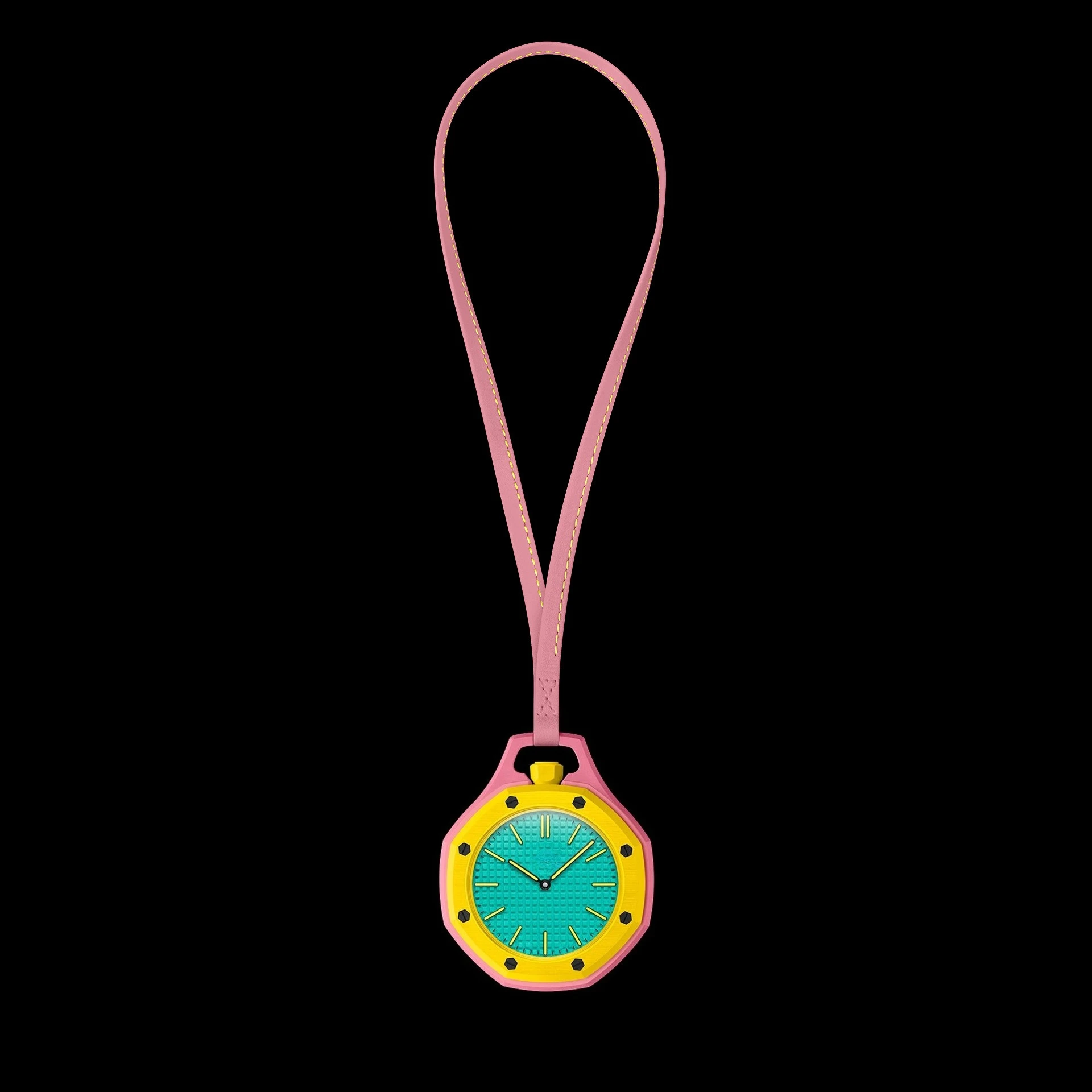 2026 New D-SPORT Collaboration Pocket Watch Fashion Quartz Wristwatch Waterproof Leather Strap Pendant Hanging Watc image 3
