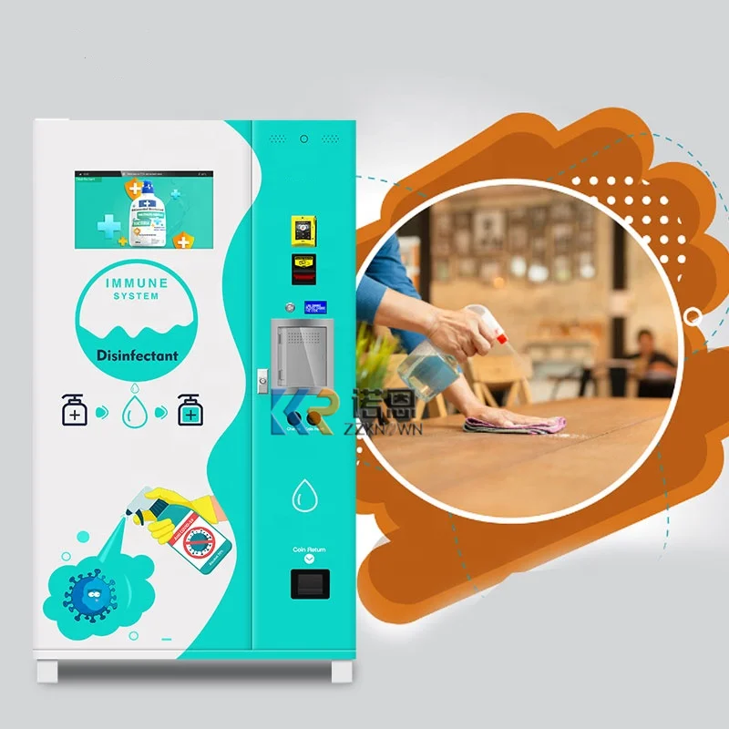 24 Hours Service Touch Screen Custom Combo Vending Machines Automatic Laundry Liquid Detergent Vending Machine for Sale