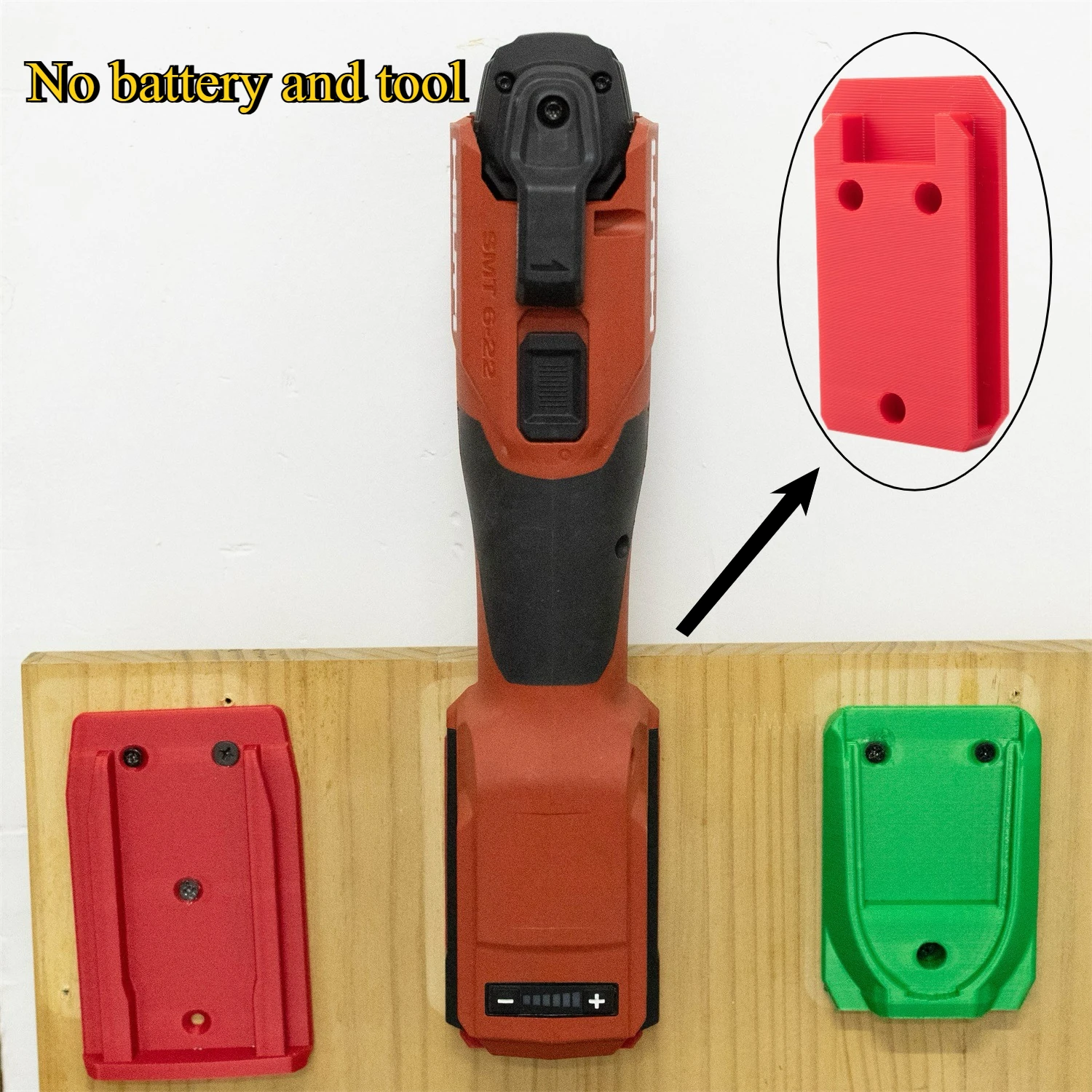 

Repair Workshop Hole Plate Electric Drill Tool Wall Mounting Fixing Bracket Is for The New Hilti 22V Nuron Lithium Battery2/5PCS