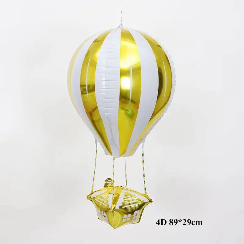 89x29cm 4D Hot Air Balloon Birthday Party Decoration Aluminum Helium Foil Balloons Valentine\'s Day Wedding Decor hot air balloon