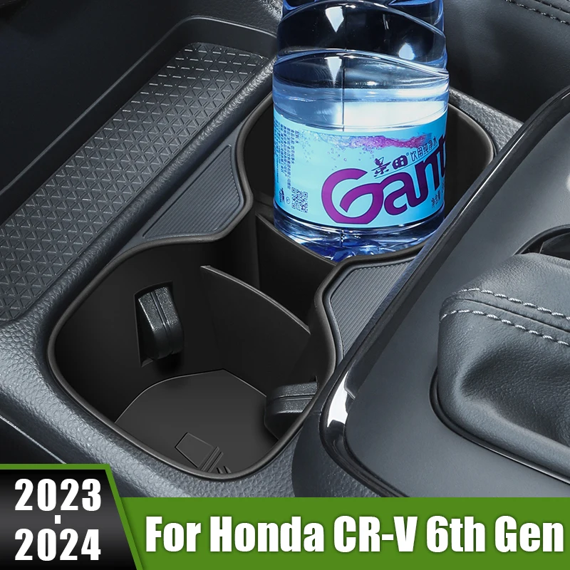 

For Honda CR-V CRV CR V 6th Gen 2023 2024 Car Water Cup Holder Central Control Drinks Holder Seat Water Cup Cover Accessories