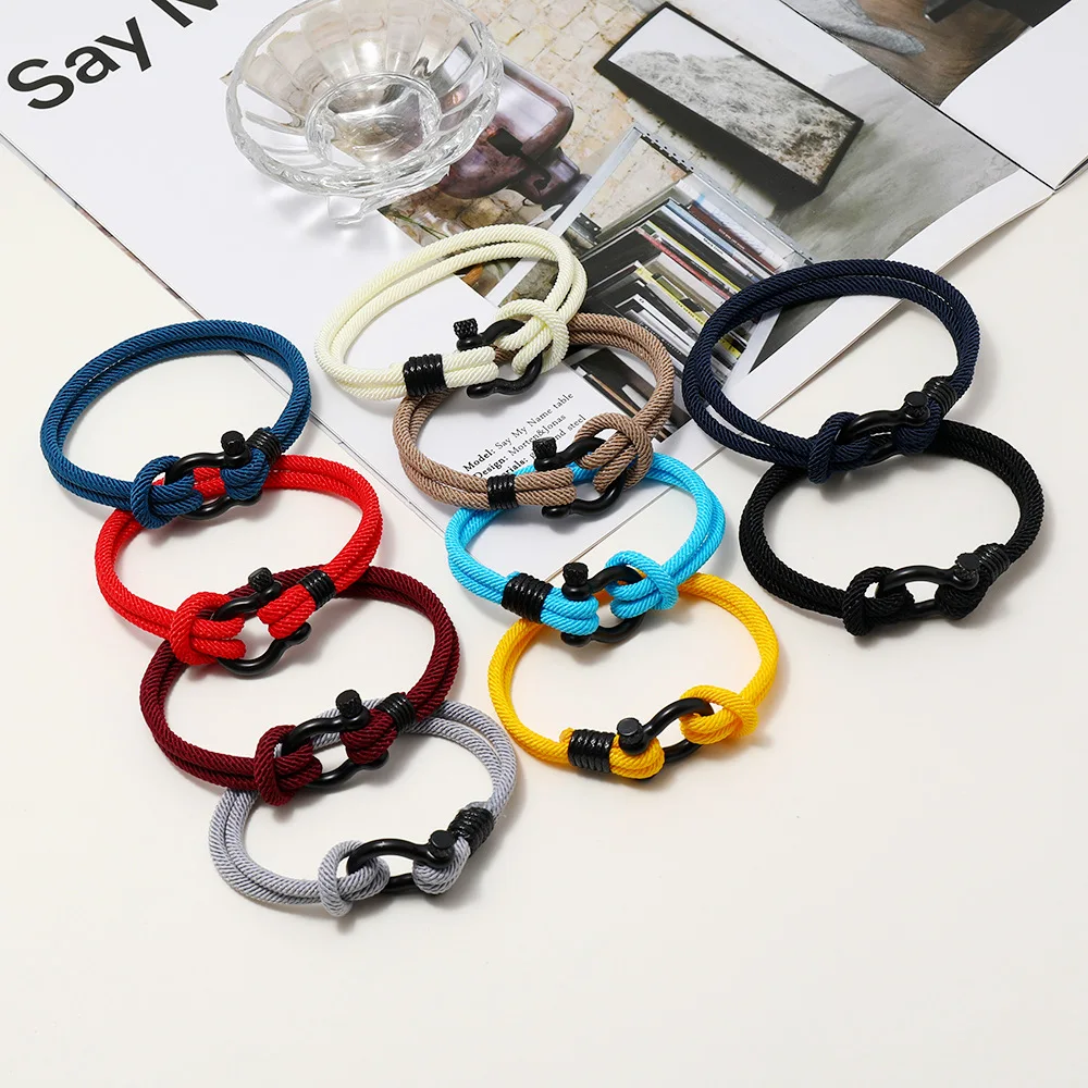 

10Pcs/Lot Fashion Stainless Steel Charm Magnetic Black Men Bracelet Leather Genuine Braided Punk Rock Bangles Jewelry