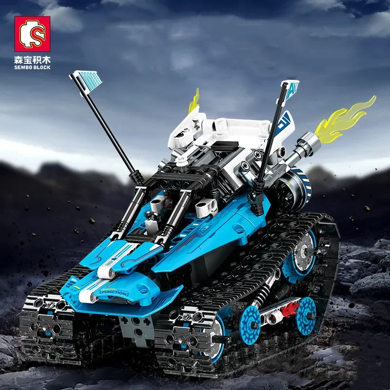 SEMBO BLOC remote control racing China deformation brick model DIY assembly robot kids toys boy birthday gift social games